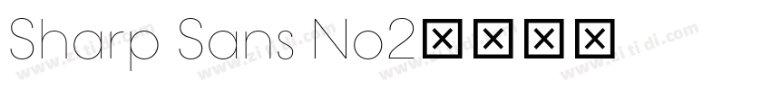 Sharp Sans No2字体转换